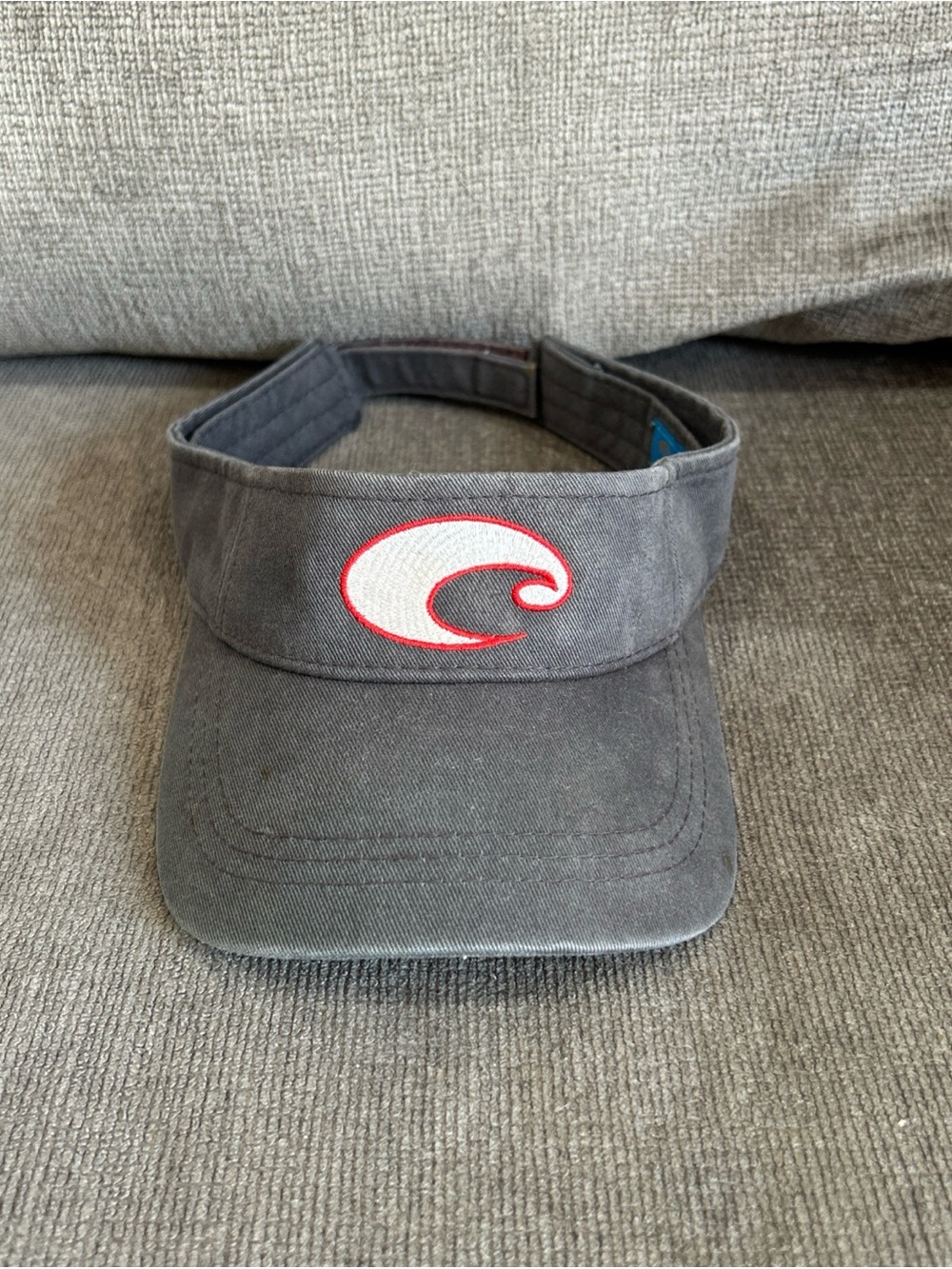 Costa Del Mar Sun Visor Golf Hat Men’s Adjustable Gray
